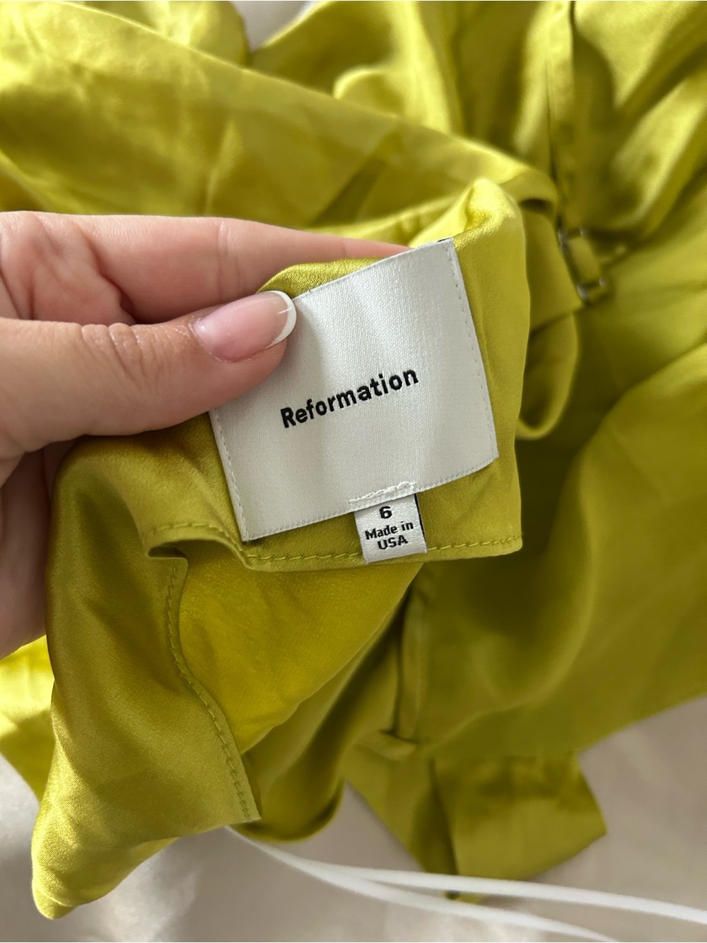 REFORMATION maxi silk dress - Picture 6 of 6